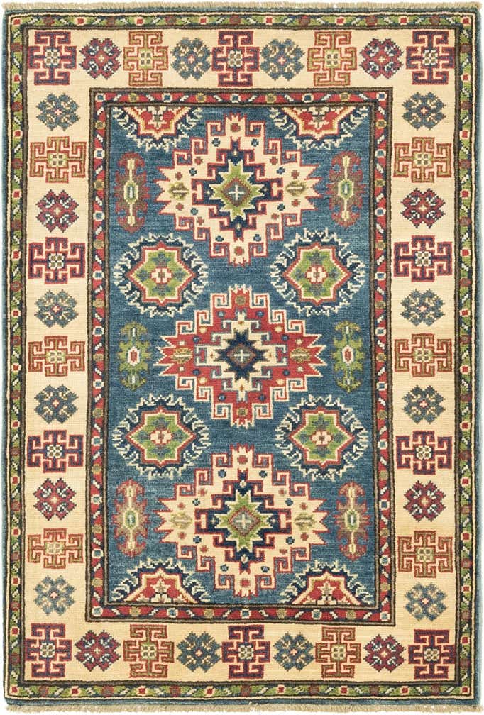 2' 9 x 4' 2 Hand Knotted Kazak Rug