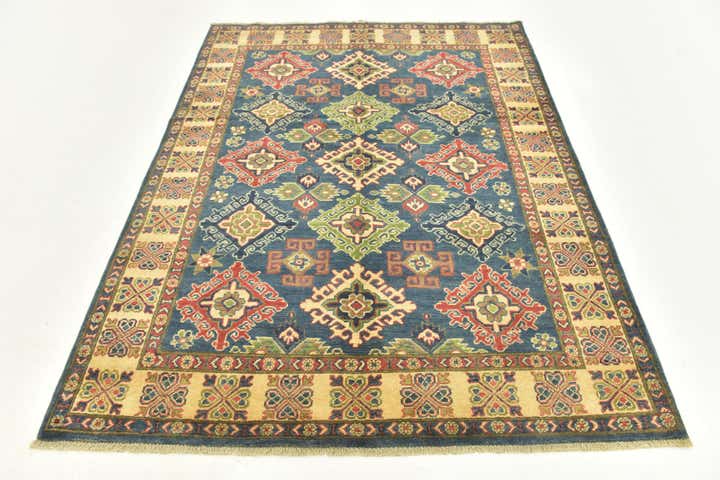 5' x 6' 6 Hand Knotted Kazak Rug