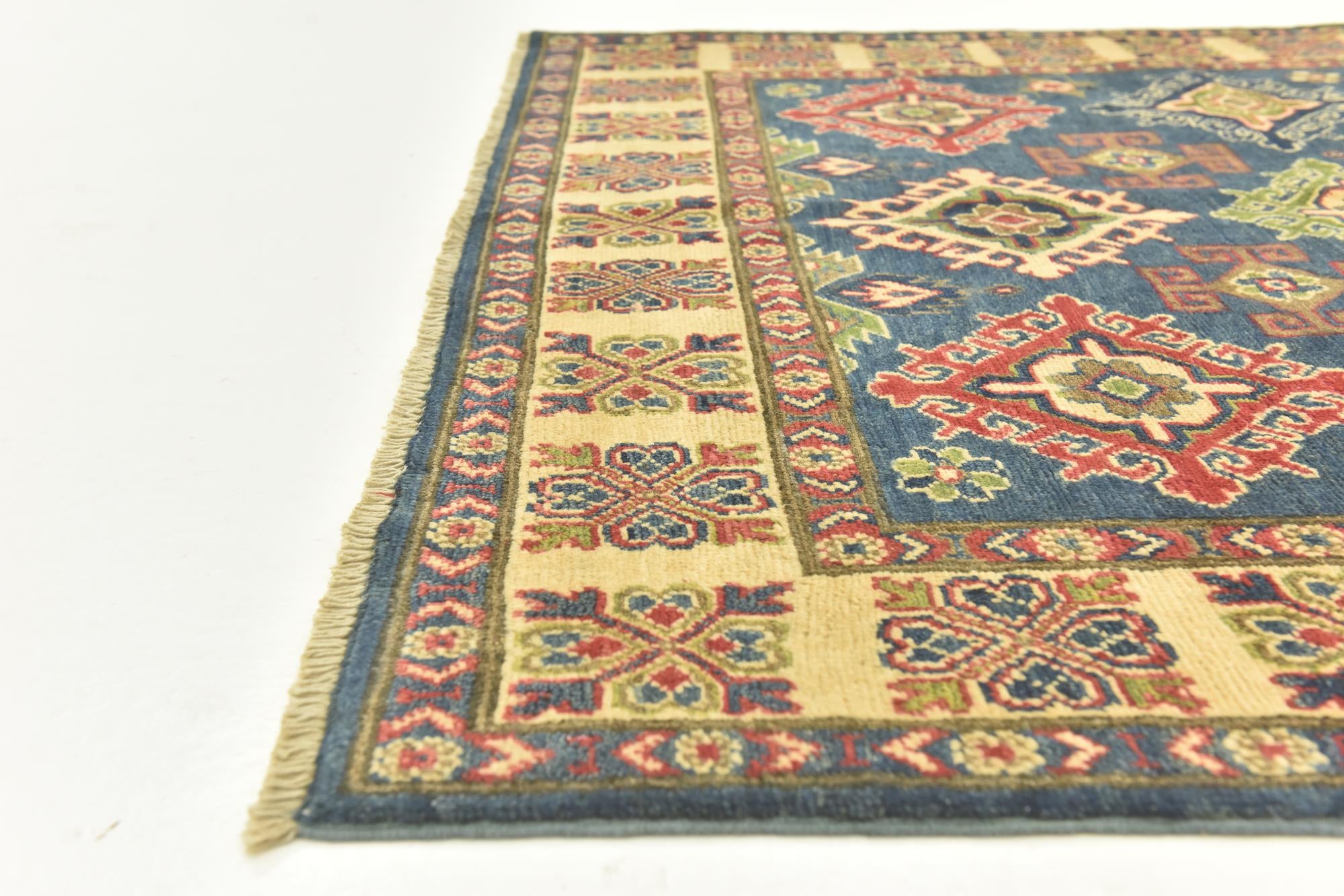 5' x 6' 6 Hand Knotted Kazak Rug