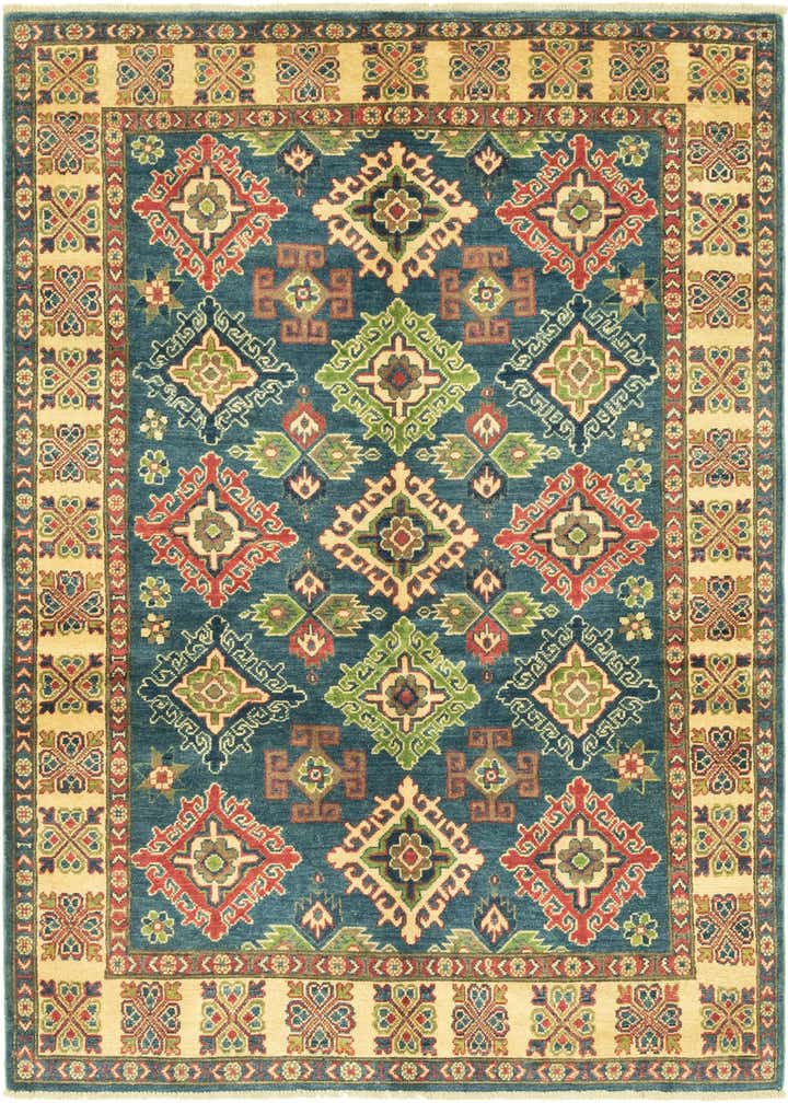 5' x 6' 6 Hand Knotted Kazak Rug
