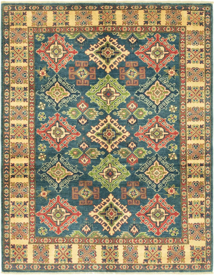 Detail image of 5' x 6' 6 Hand Knotted Kazak Rug