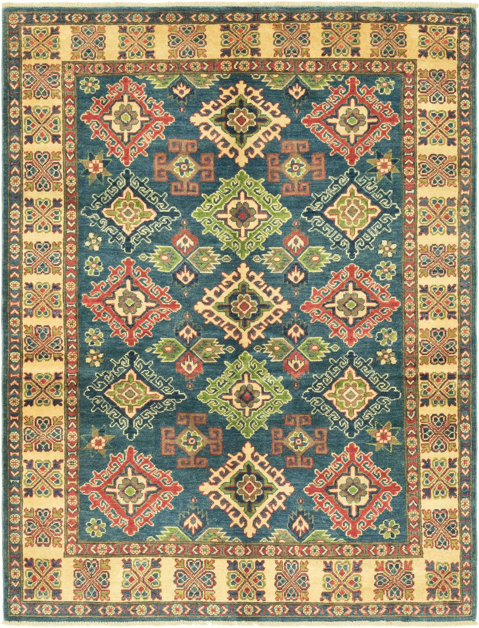 5' x 6' 6 Hand Knotted Kazak Rug