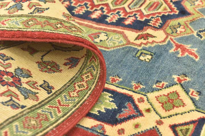 150cm x 200cm anudado a mano Kazak Alfombra