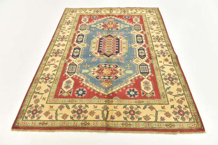 150cm x 200cm anudado a mano Kazak Alfombra