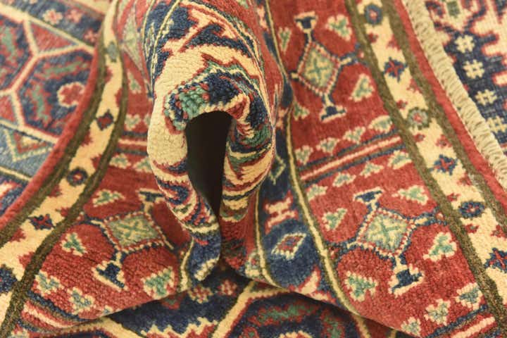 4' x 5' 8 Hand Knotted Kazak Rug