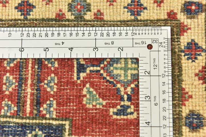 4' x 5' 8 Hand Knotted Kazak Rug