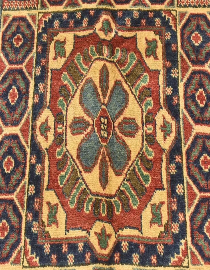 Detail image of 4' x 5' 8  Hand Knotted Kazak Rug