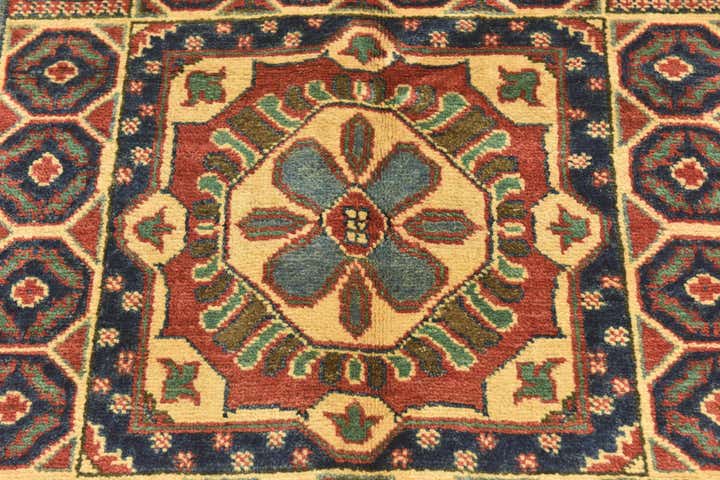 4' x 5' 8 Hand Knotted Kazak Rug