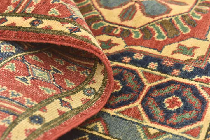 4' x 5' 8 Hand Knotted Kazak Rug