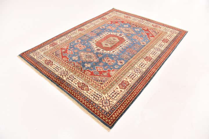 5' 8 x 7' 8 Hand Knotted Kazak Oriental Rug