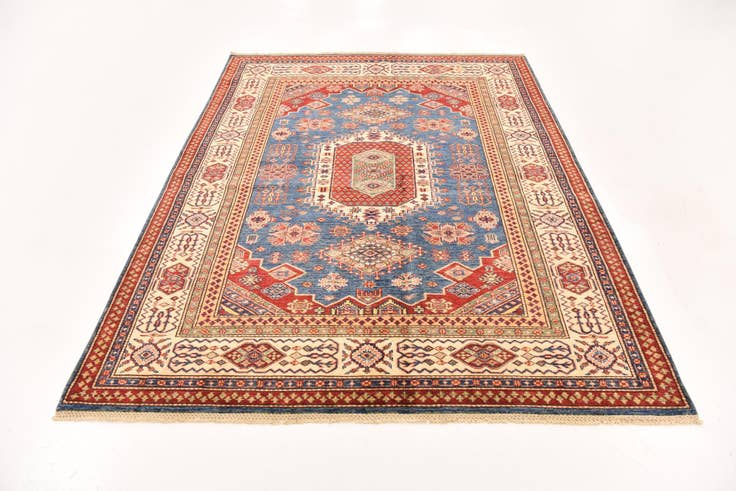 Detail image of 5' 8 x 7' 8 Hand Knotted Kazak Oriental Rug