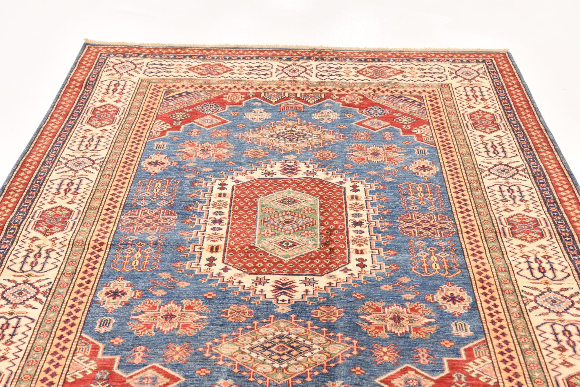 5' 8 x 7' 8 Hand Knotted Kazak Oriental Rug