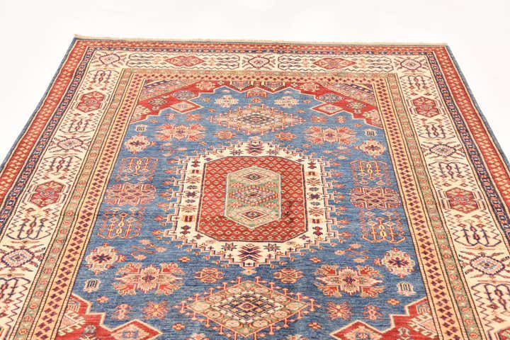 5' 8 x 7' 8 Hand Knotted Kazak Oriental Rug