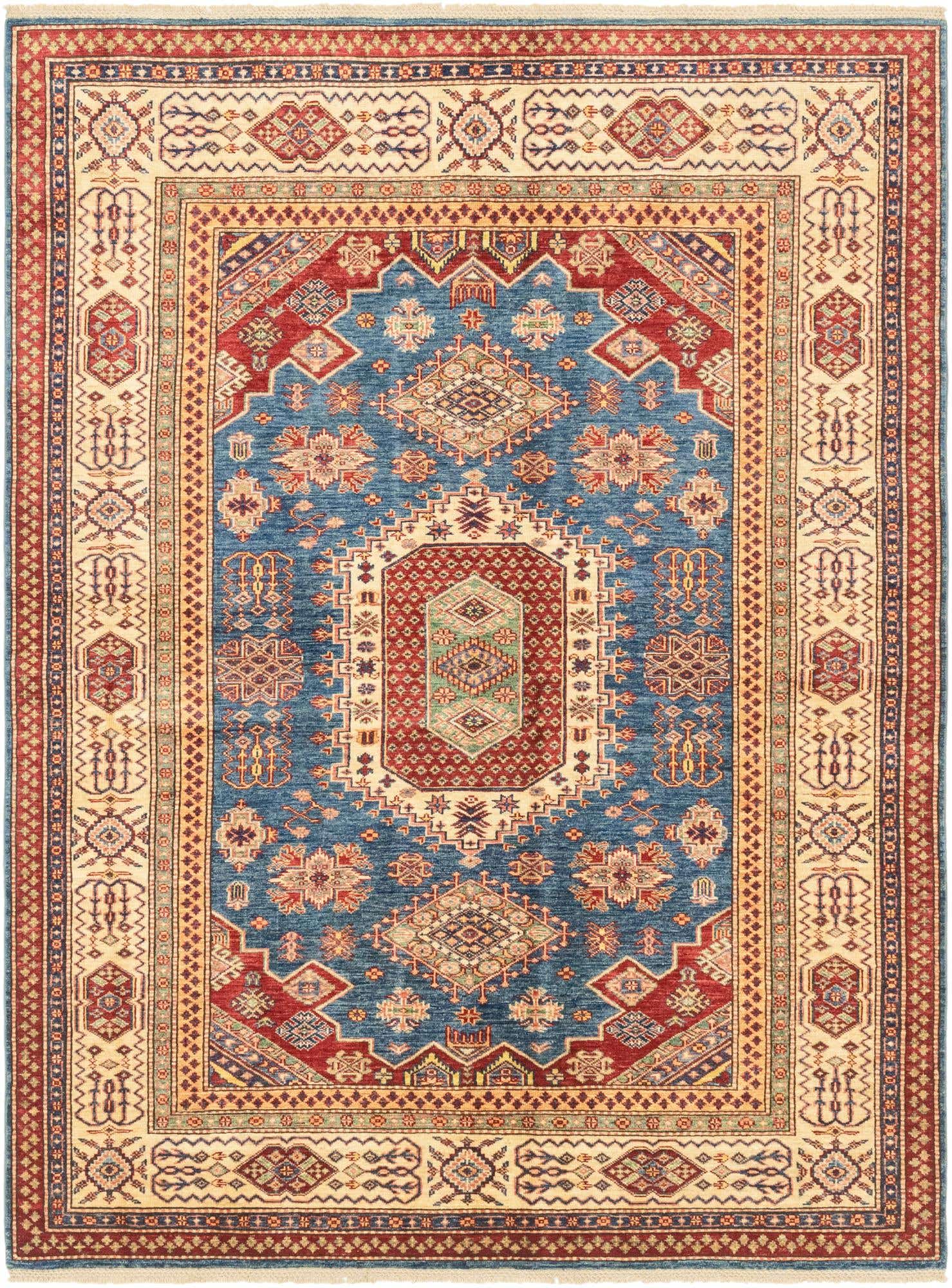 5' 8 x 7' 8 Hand Knotted Kazak Oriental Rug
