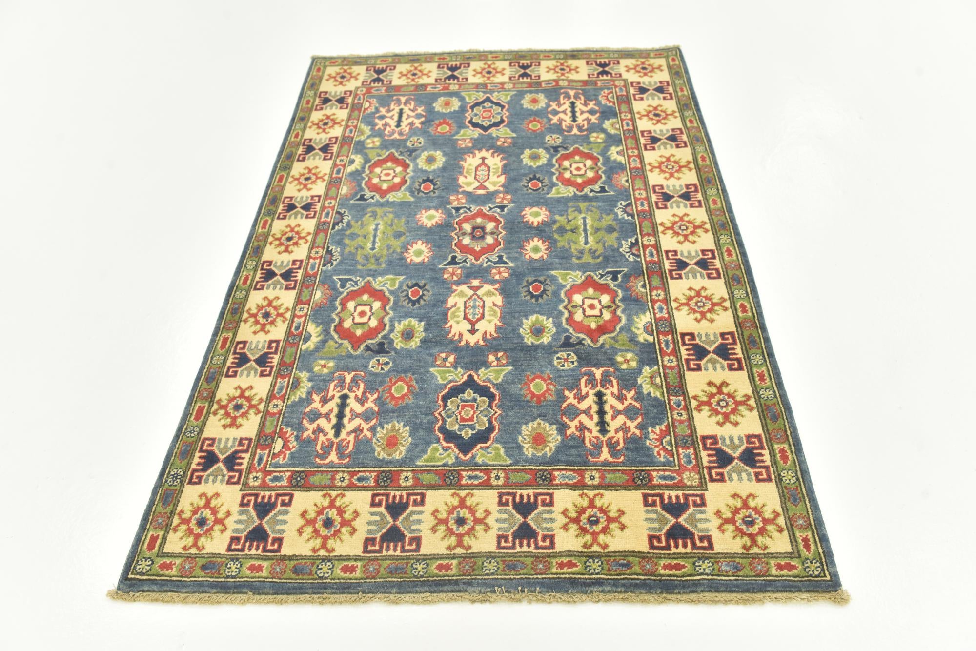 4' x 6' Hand Knotted Kazak Rug