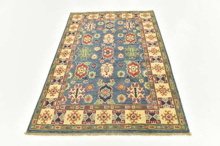 4' x 6' Hand Knotted Kazak Rug