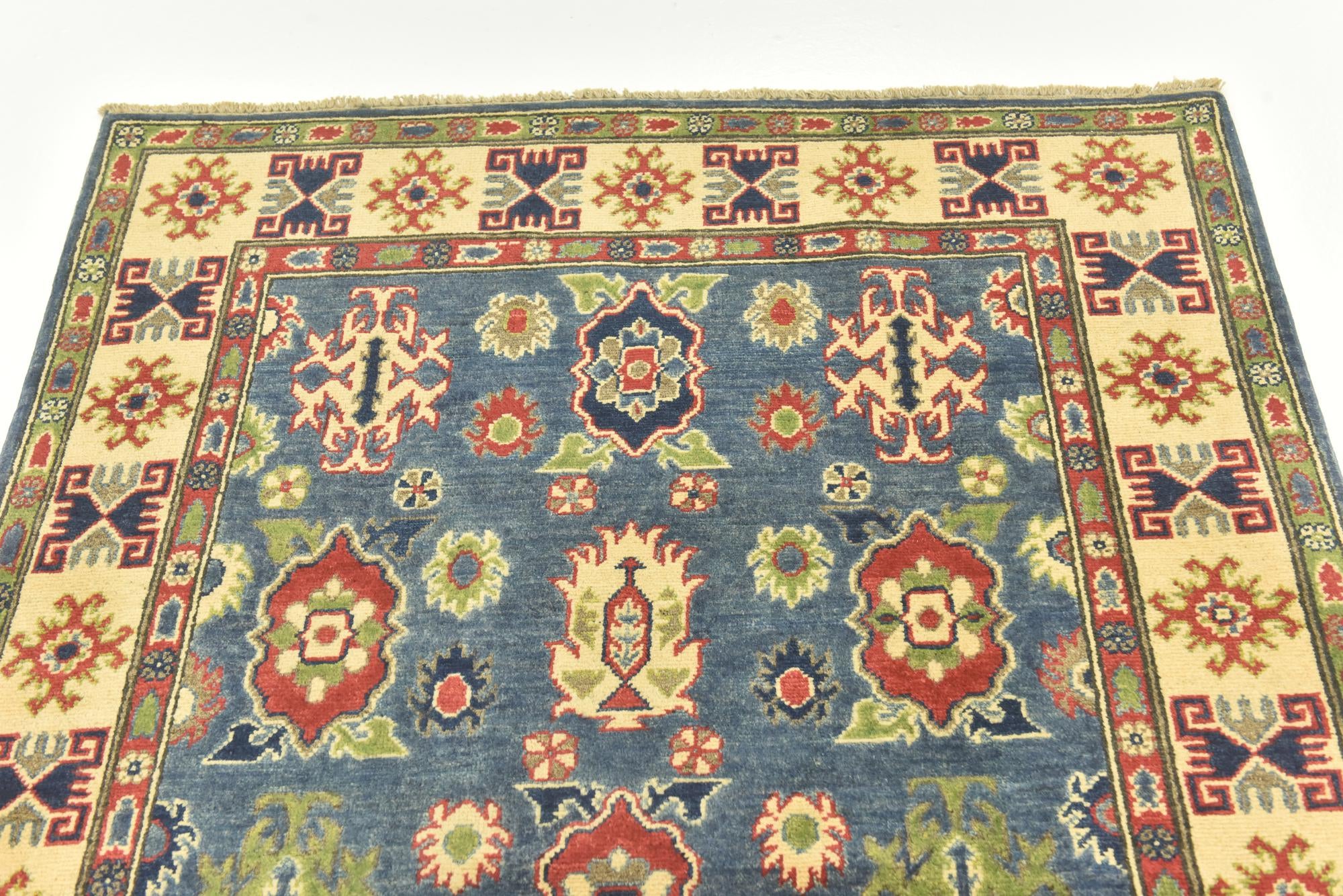 4' x 6' Hand Knotted Kazak Rug