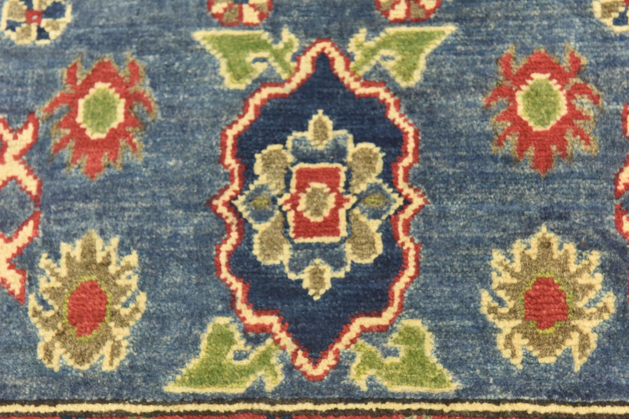 4' x 6' Hand Knotted Kazak Rug