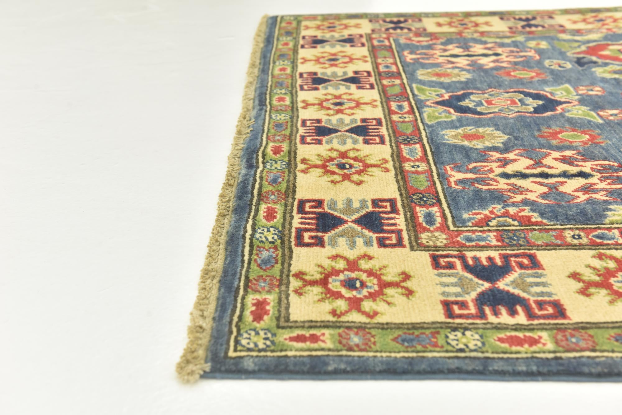 4' x 6' Hand Knotted Kazak Rug