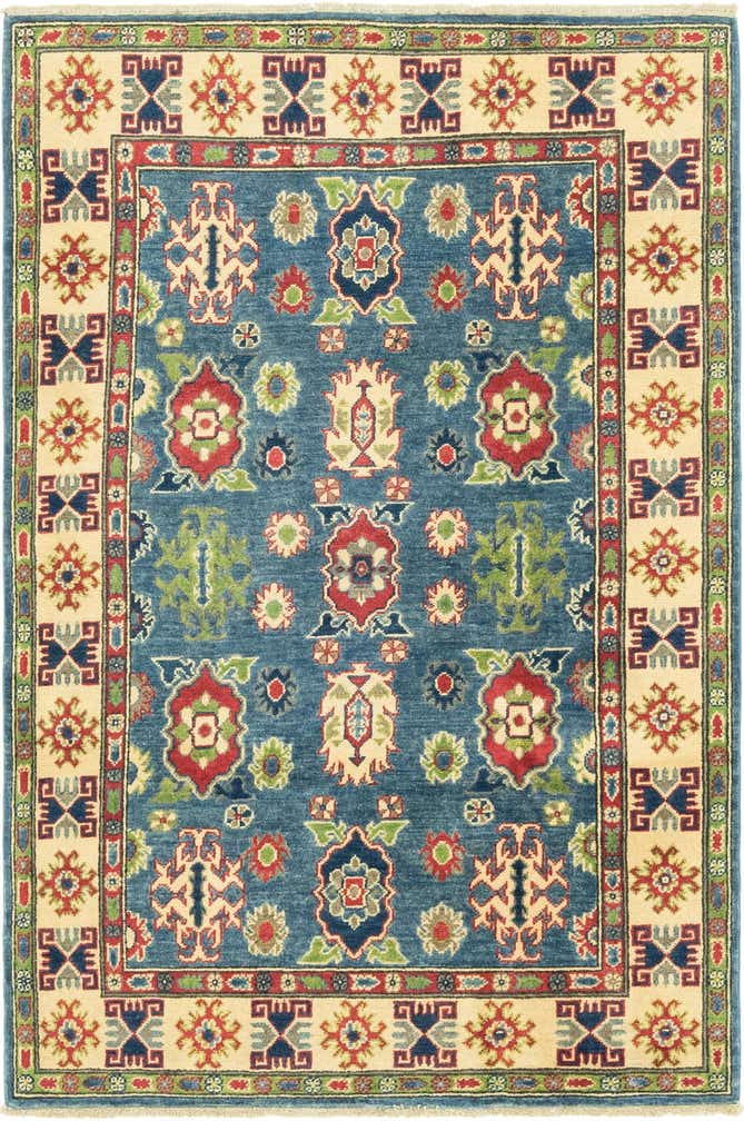 4' x 6' Hand Knotted Kazak Rug