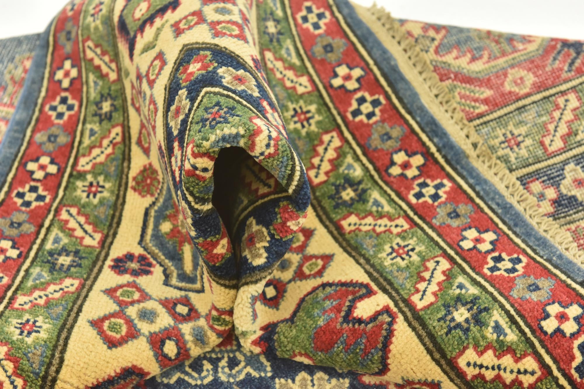 6' 6 x 9' 3 Hand Knotted Kazak Rug