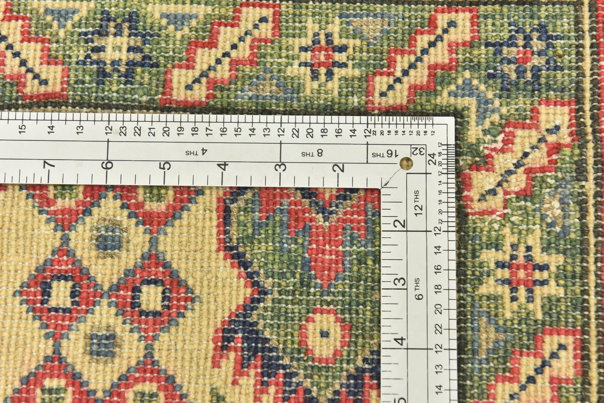 6' 6 x 9' 3 Hand Knotted Kazak Rug