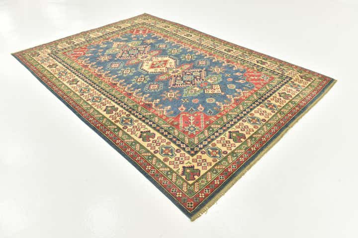 6' 6 x 9' 3 Hand Knotted Kazak Rug