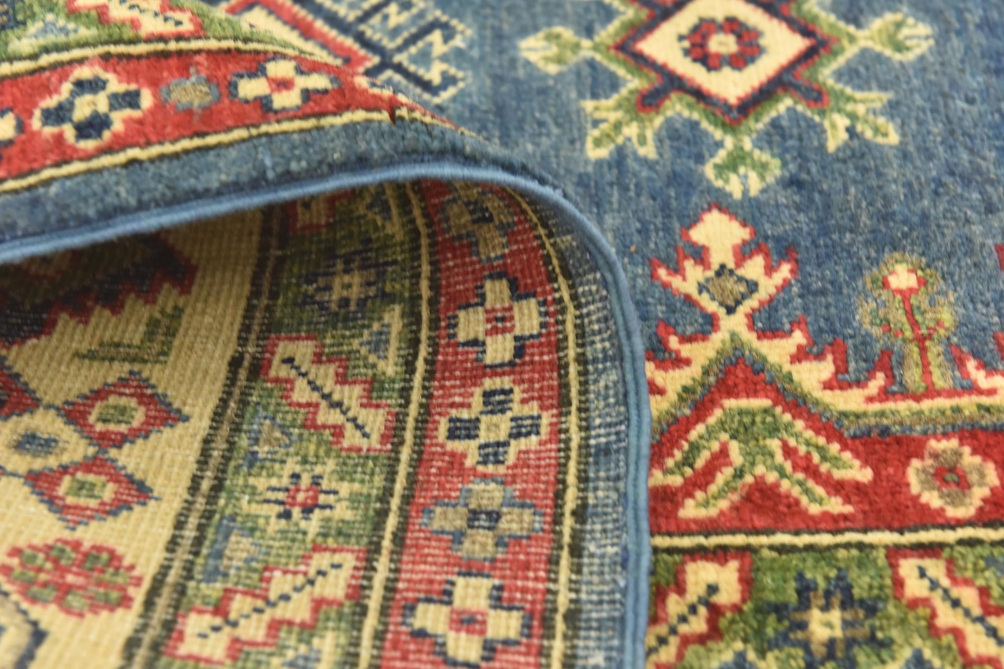 6' 6 x 9' 3 Hand Knotted Kazak Rug