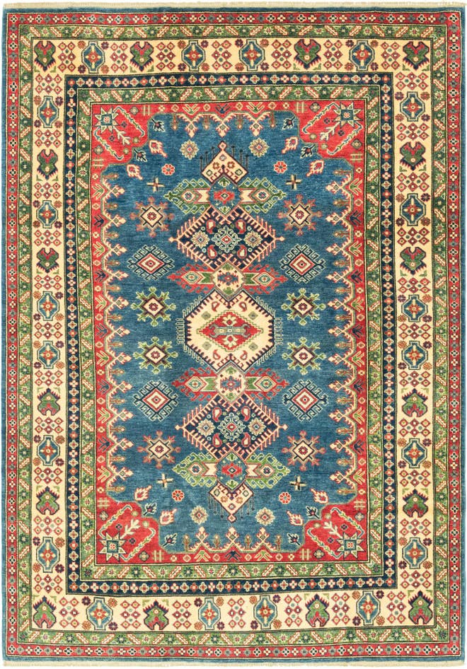Detail image of 6' 6 x 9' 3 Hand Knotted Kazak Rug