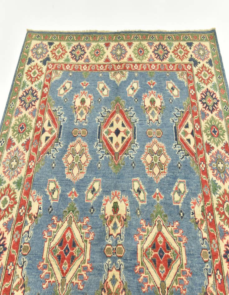 Detail image of 5' 9 x 7' 9 Hand Knotted Kazak Rug