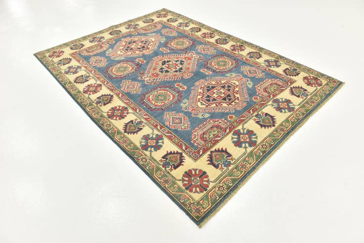 Detail image of 5' 8 x 7' 9 Hand Knotted Kazak Rug