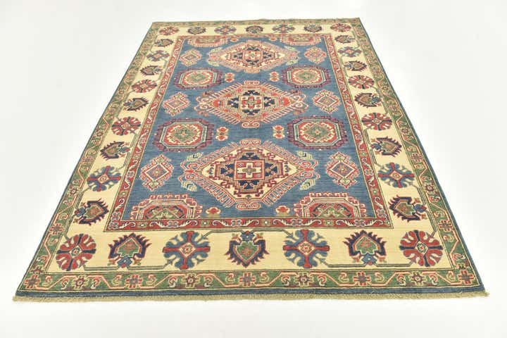 5' 8 x 7' 9 Hand Knotted Kazak Rug