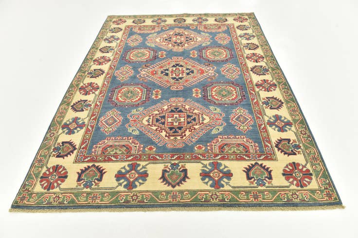 Detail image of 5' 8 x 7' 9 Hand Knotted Kazak Rug