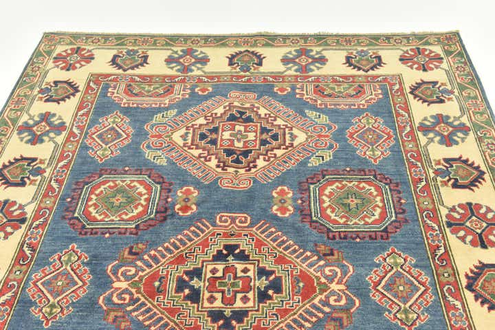 5' 8 x 7' 9 Hand Knotted Kazak Rug