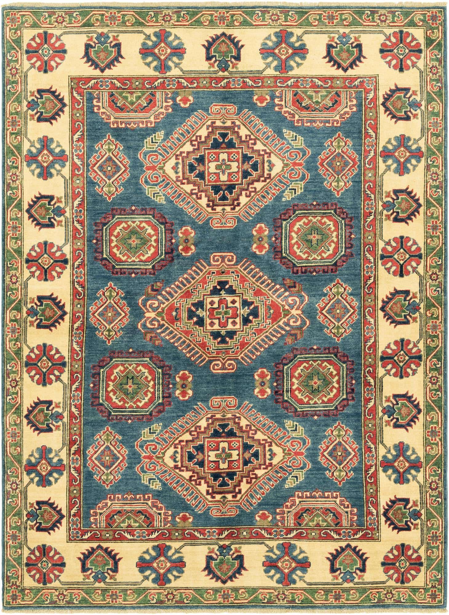 5' 8 x 7' 9 Hand Knotted Kazak Rug