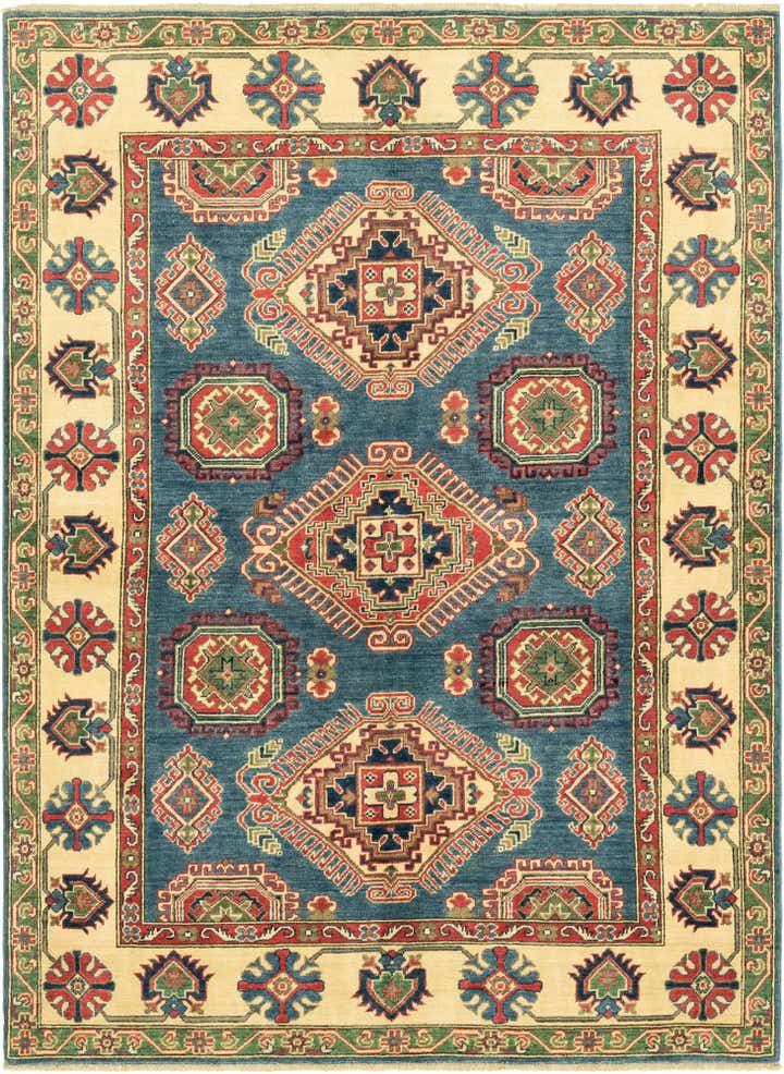 5' 8 x 7' 9 Hand Knotted Kazak Rug