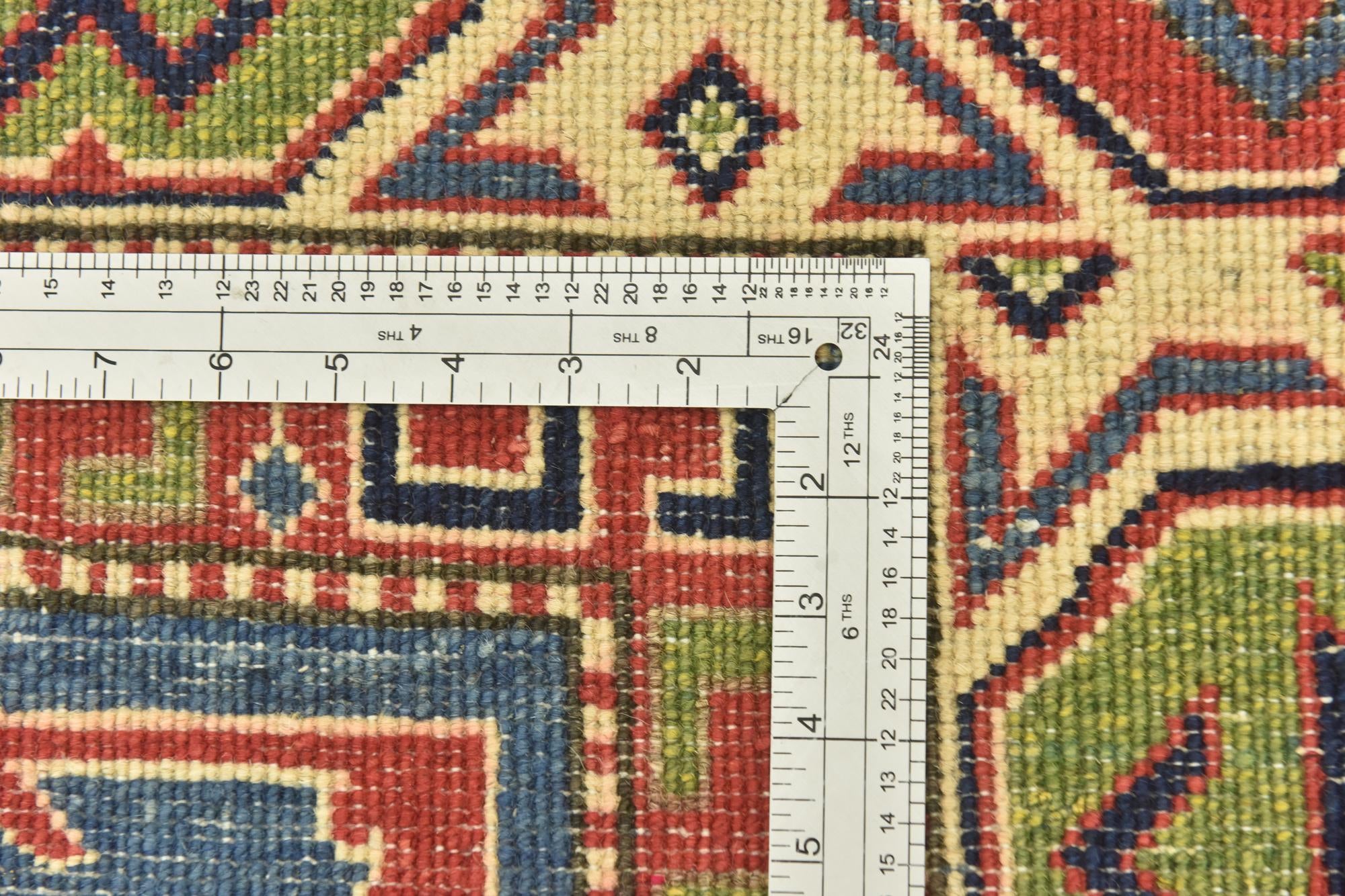 6' 8 x 9' 10 Hand Knotted Kazak Rug
