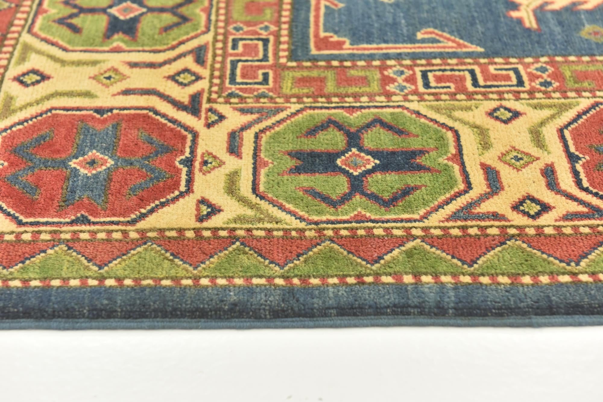 6' 8 x 9' 10 Hand Knotted Kazak Rug