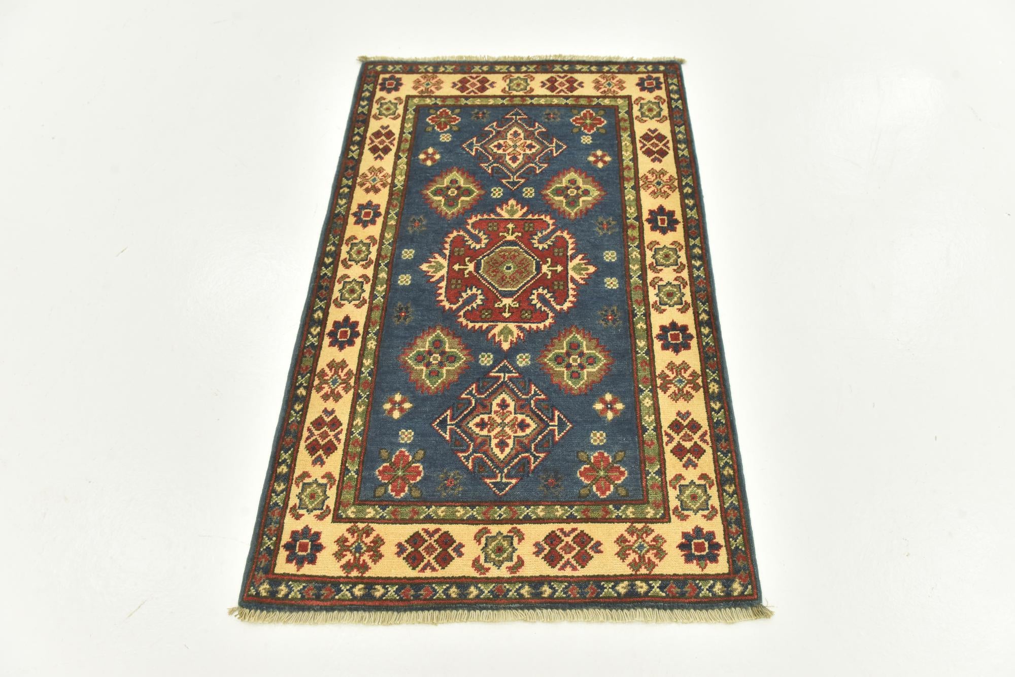 2' 7 x 4' 3 Hand Knotted Kazak Rug