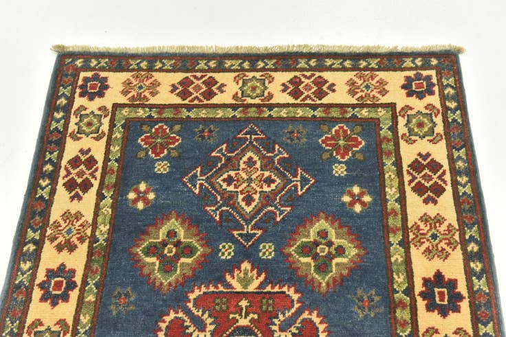 Detail image of 2' 7 x 4' 3 Hand Knotted Kazak Rug