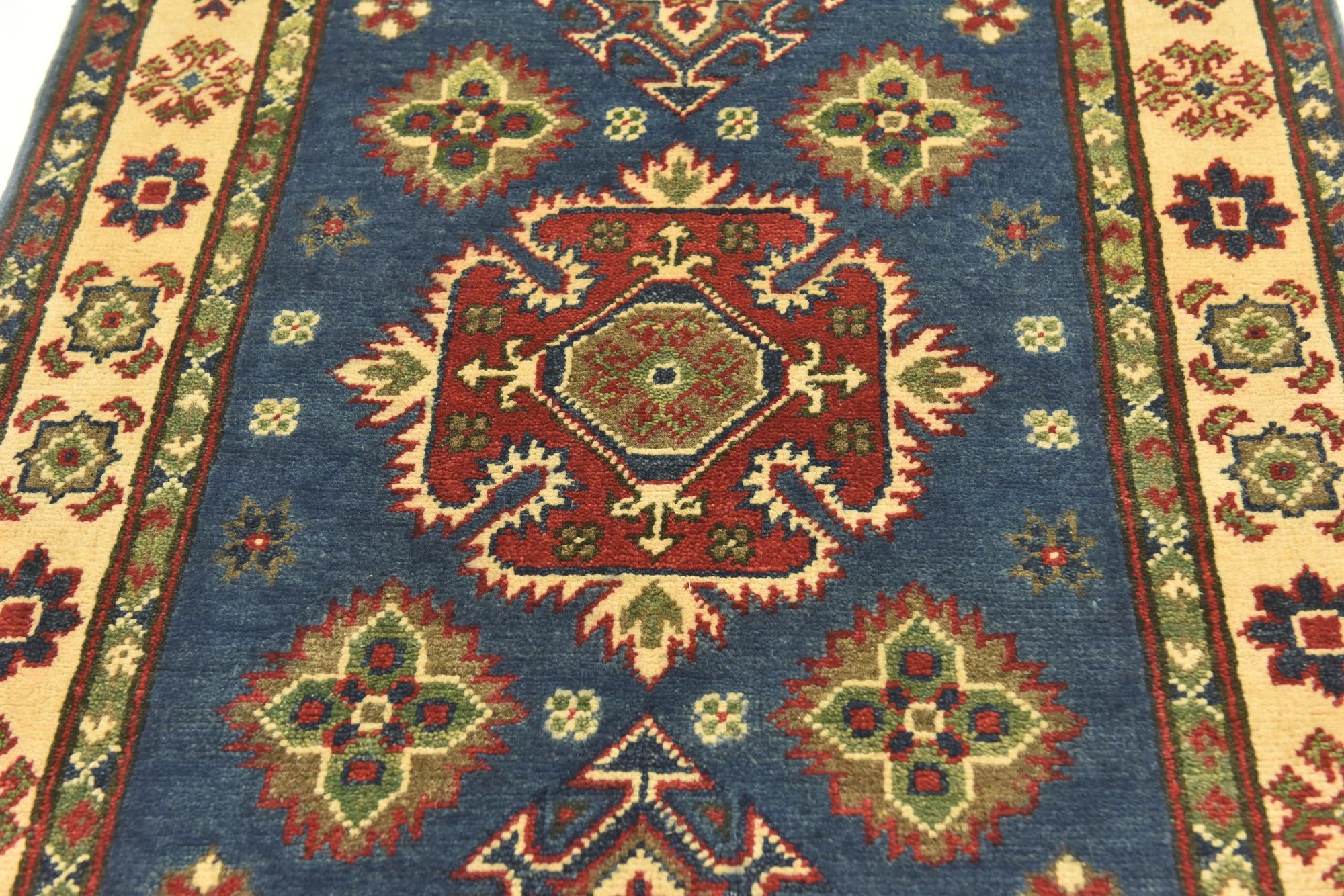 2' 7 x 4' 3 Hand Knotted Kazak Rug