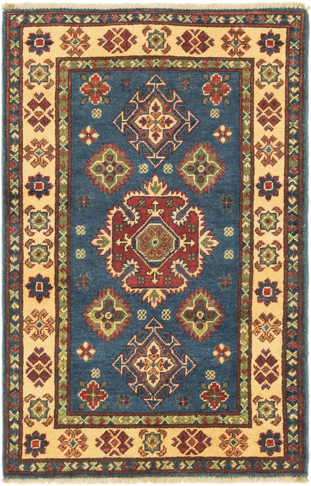 Detail image of 2' 7 x 4' 3 Hand Knotted Kazak Rug