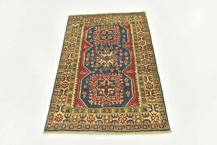 2' 8 x 4' Hand Knotted Kazak Rug