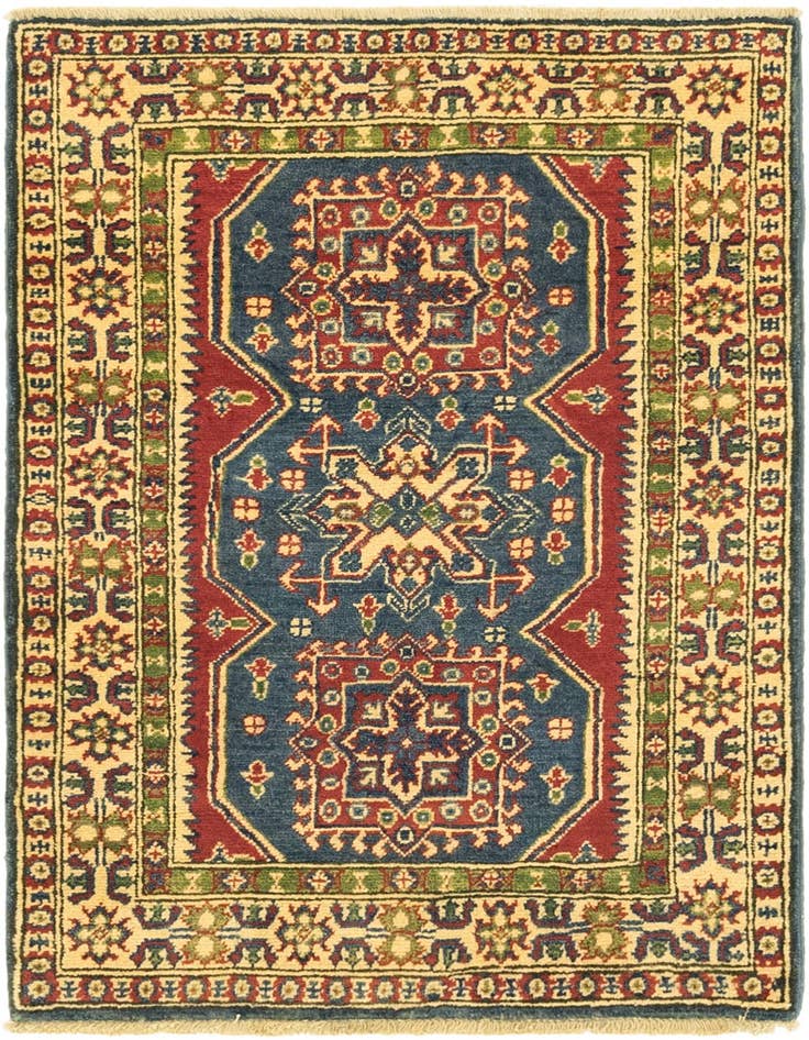 Detail image of 2' 8 x 4' Hand Knotted Kazak Rug