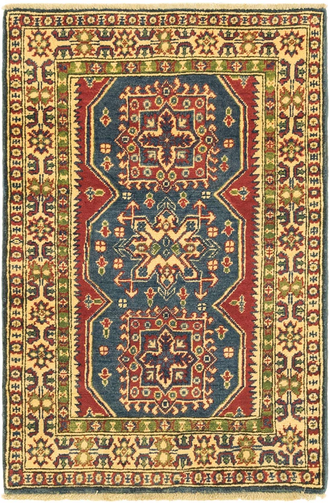 2' 8 x 4' Hand Knotted Kazak Rug