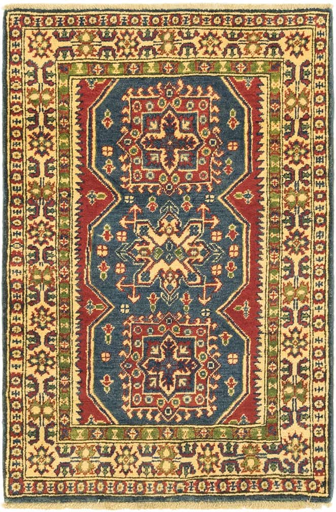 2' 8 x 4' Hand Knotted Kazak Rug