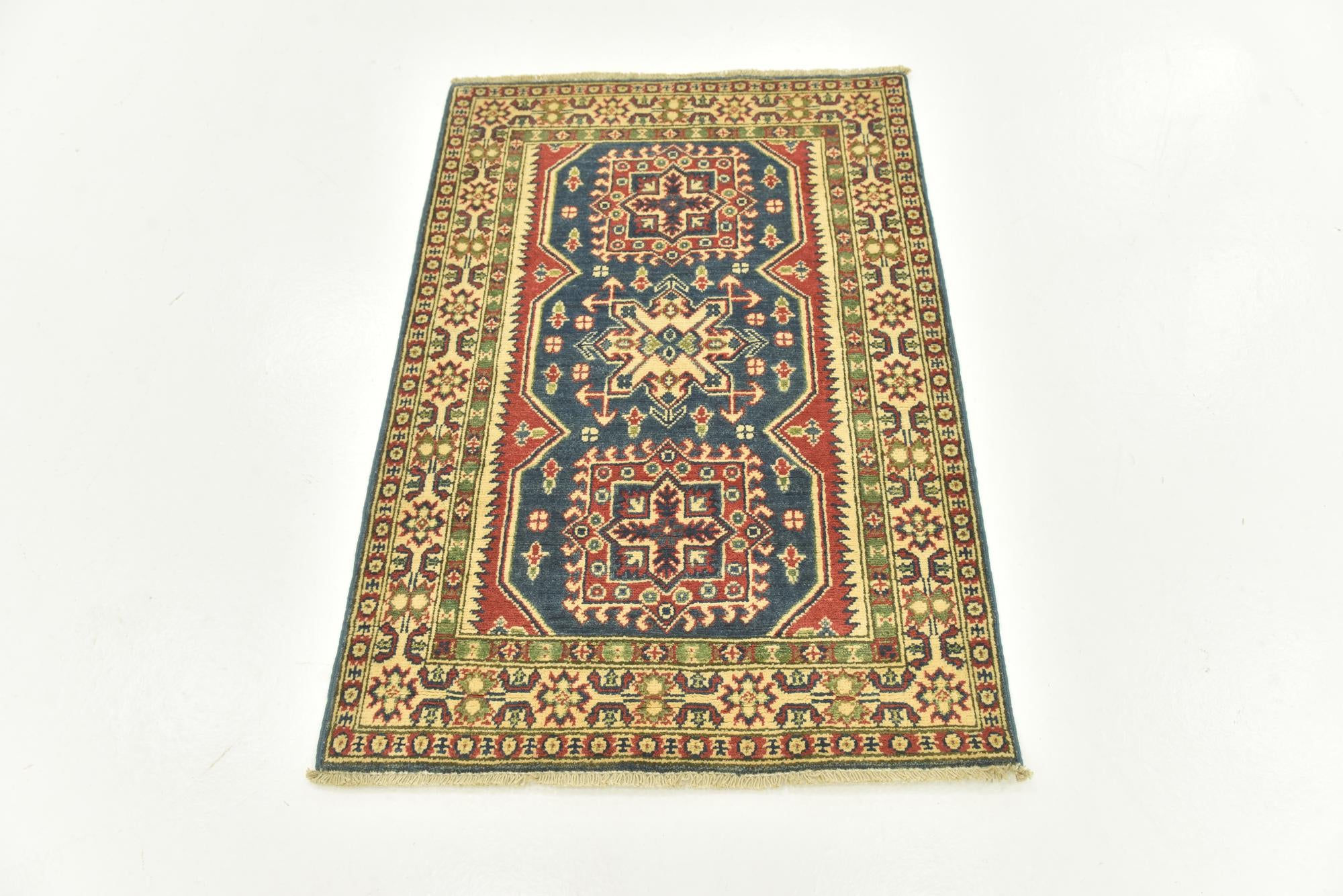 2' 9 x 3' 11 Hand Knotted Kazak Rug