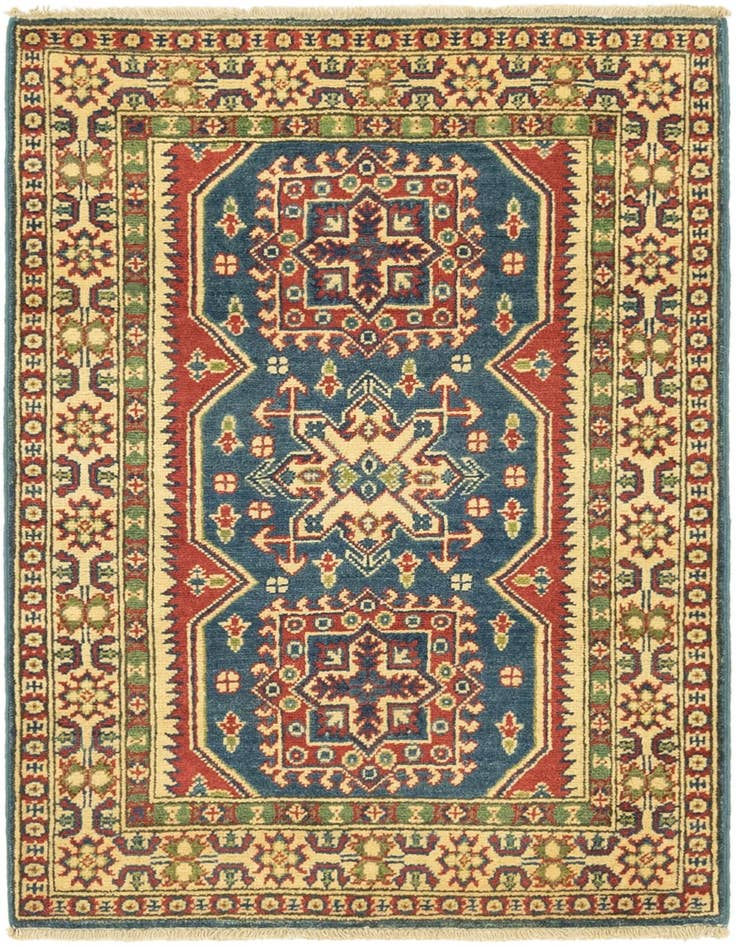 Detail image of 2' 9 x 3' 11 Hand Knotted Kazak Rug