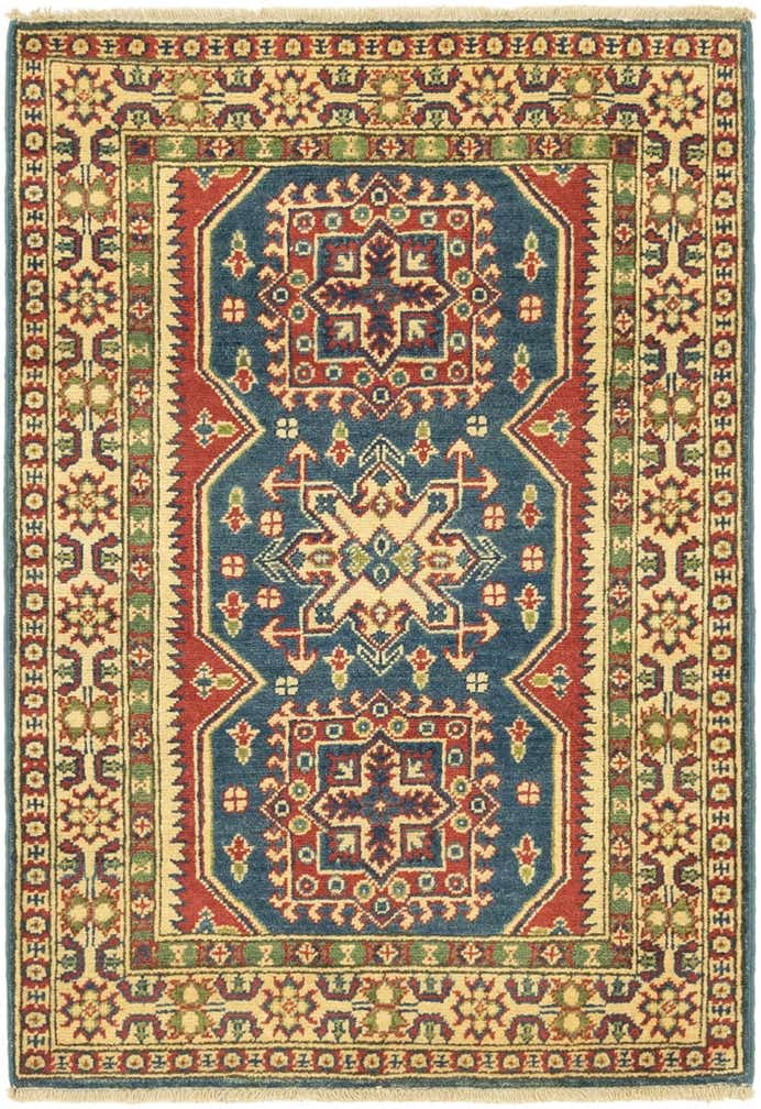 2' 9 x 3' 11 Hand Knotted Kazak Rug