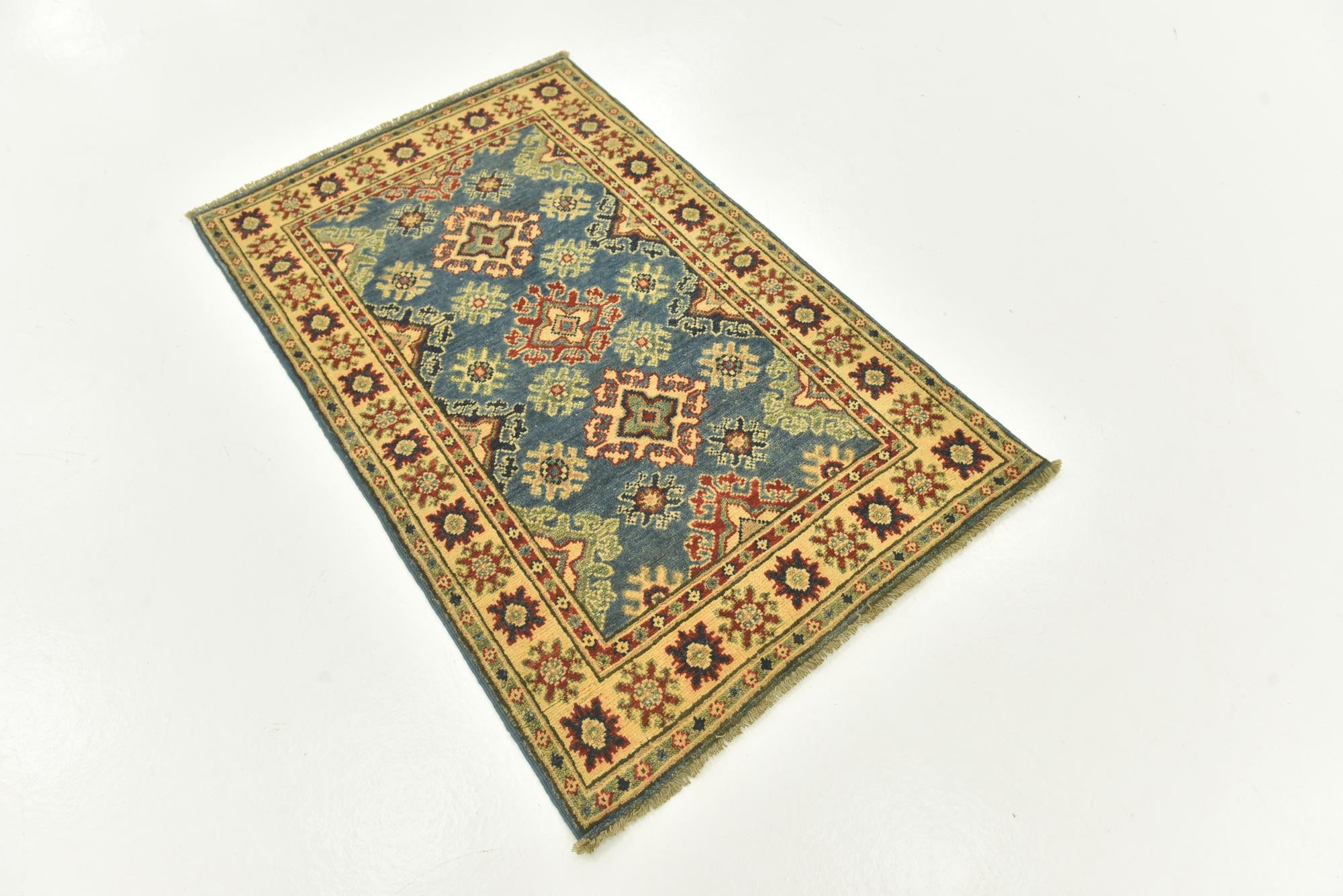 2' 9 x 4' 4 Hand Knotted Kazak Rug